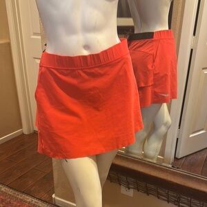 Nike Gold Burnt Orange Sports Skirt with matching shorts